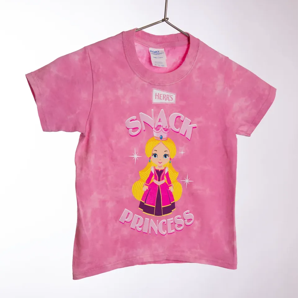Herr's Snack Princess Kids T-Shirt barntröja rosa