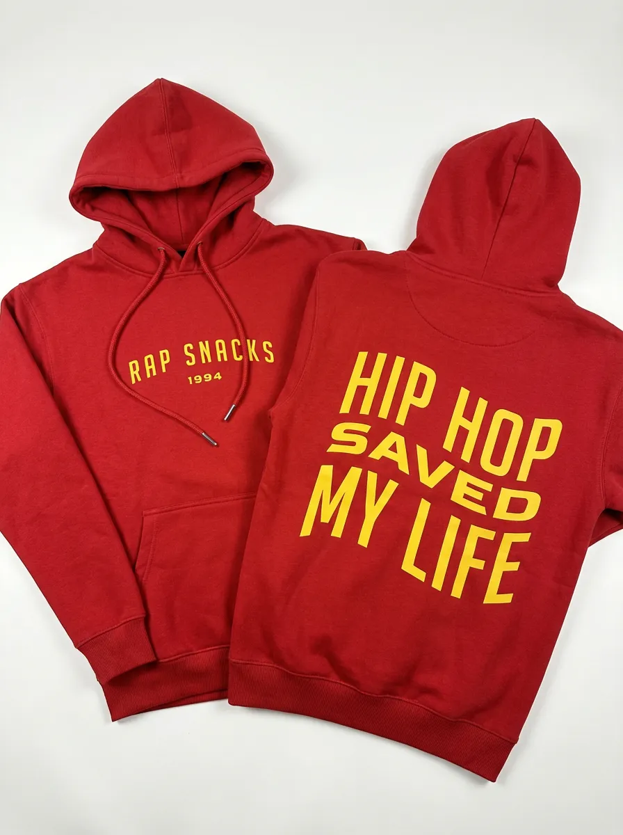 Rap Snacks Hip Hop Saved My Life hoodie bomull