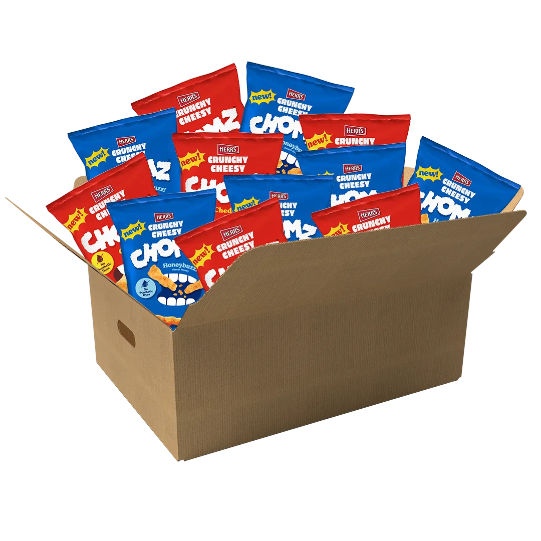 Herr's Crunchy Cheesy CHOMZ ostsnacks