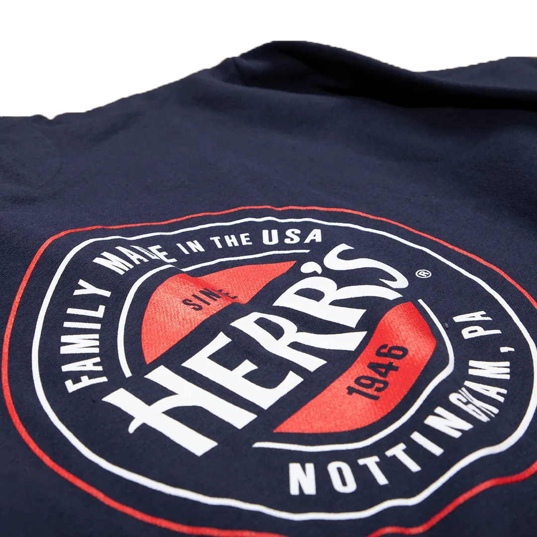 Herr's 1/4 Zip Sweatshirt marinblå sweatshirt