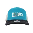 Herr's Trucker keps teal blue justerbar Richardson
