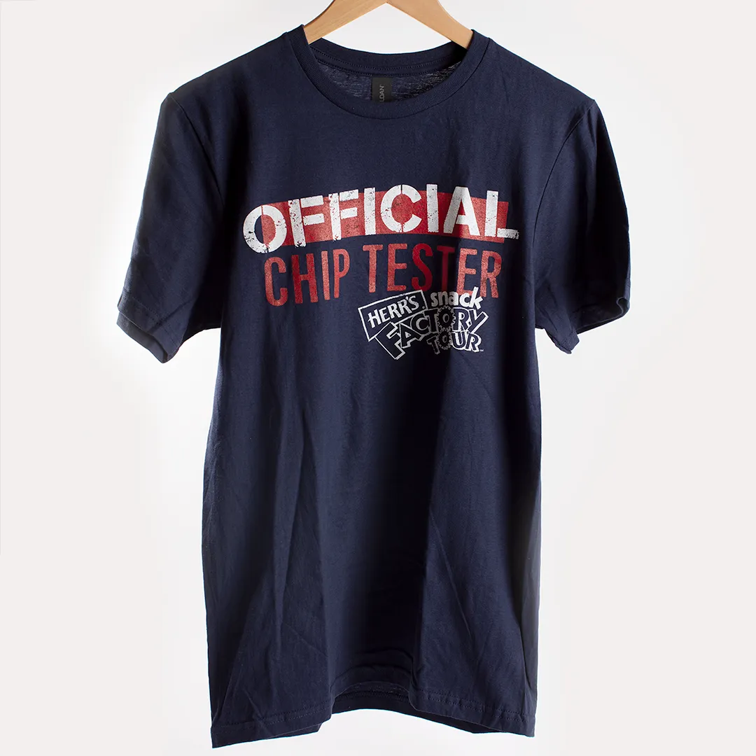 Herr's Official Chip Tester t-shirt marinblå