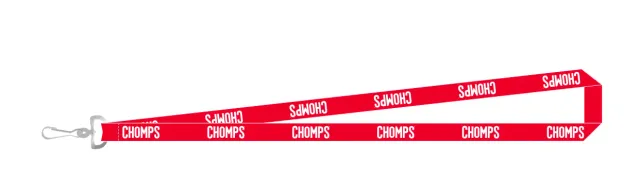 Chomps Lanyards nyckelband rött