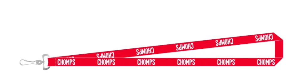 Chomps Lanyards nyckelband rött