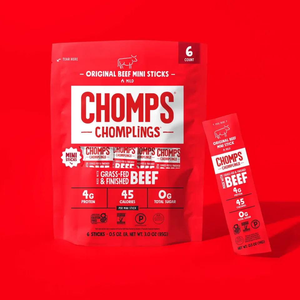 Chomps Original Beef Chomplings beefjerky