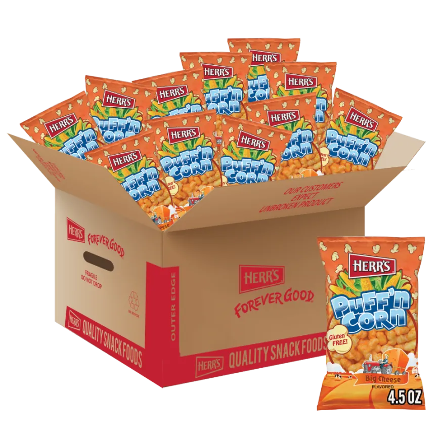 Herr's Big Cheese Puff'n Corn puffmajs