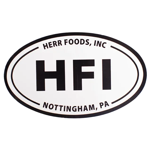 Herr's Vinyl Oval Sticker klistermärke