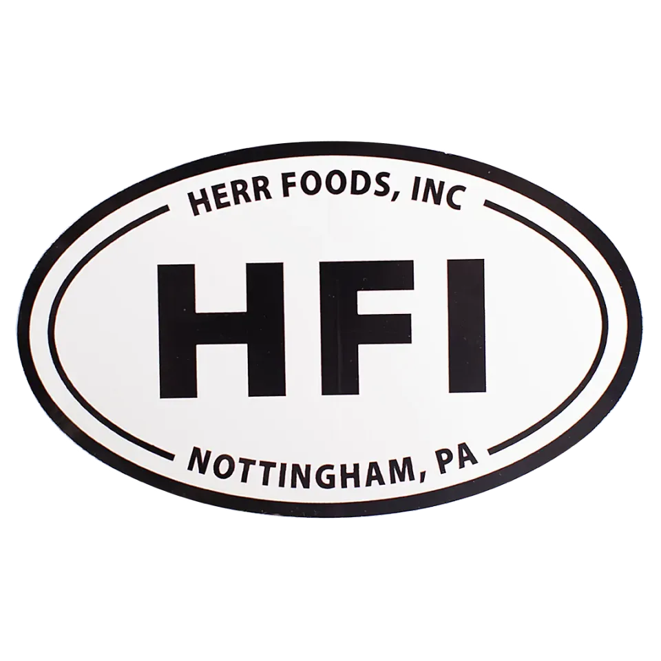 Herr's Vinyl Oval Sticker klistermärke