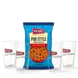 Herr's Pub Pretzel presentkit glas och pretzels salt