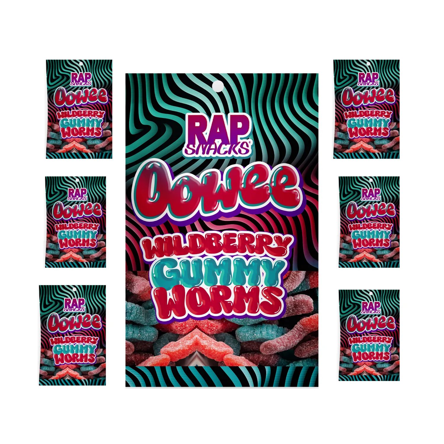 Rap Snacks Oowee vingummimaskar