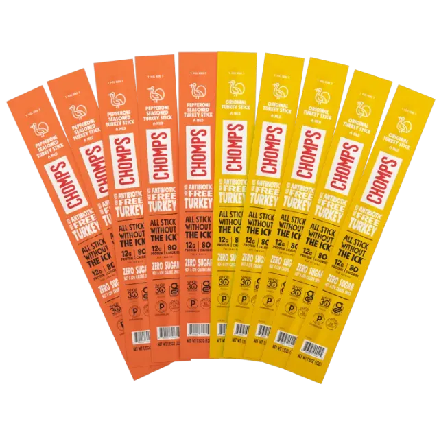 Chomps Best Selling Turkey kalkonstickor 10-pack proteinrika