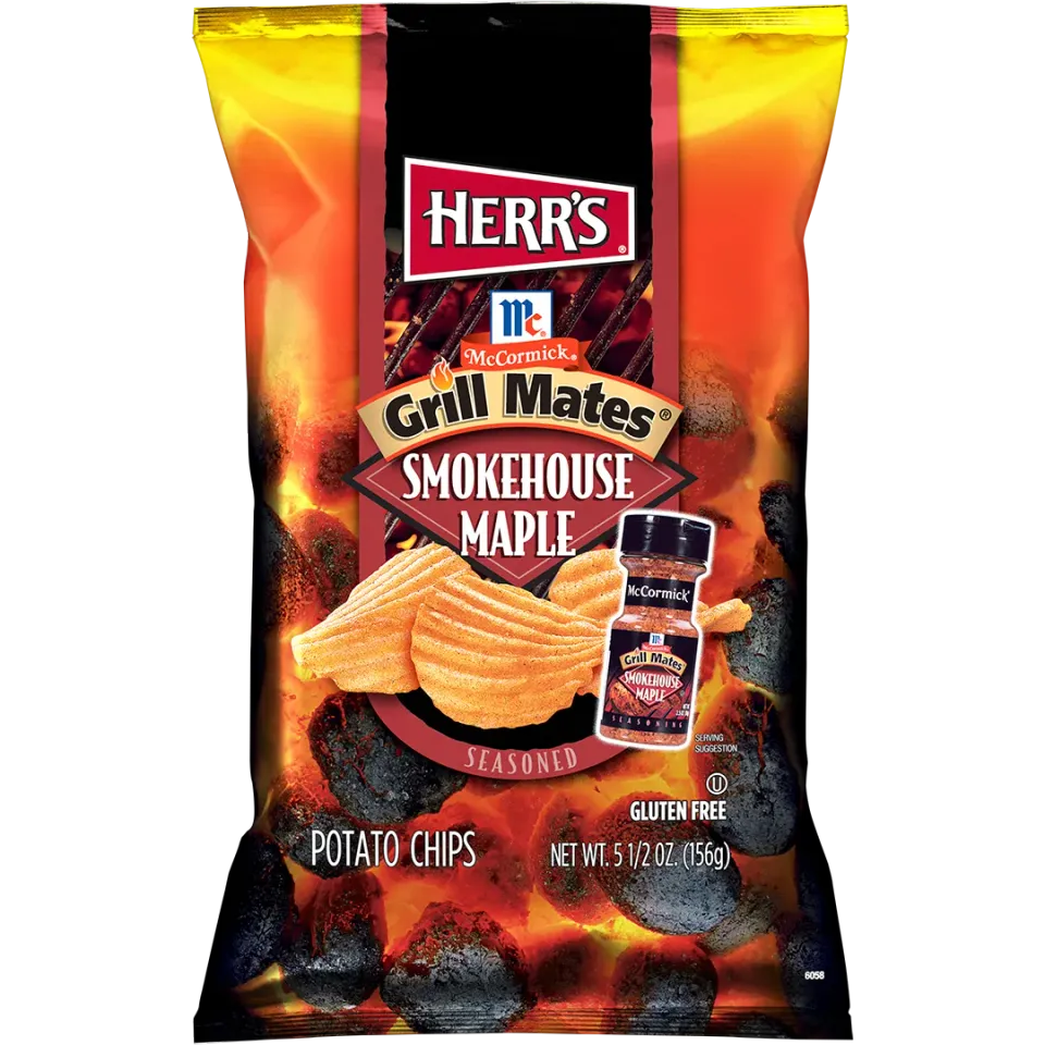 Herr's Grill Mates Smokehouse Maple potatischips
