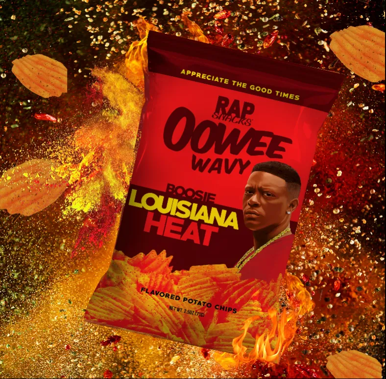 Rap Snacks Lil Boosie Louisiana Heat wavy chips