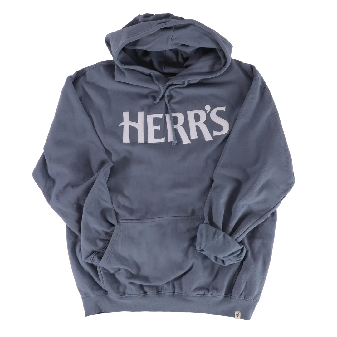 Herrs Hoodie huvtröja med vit logga