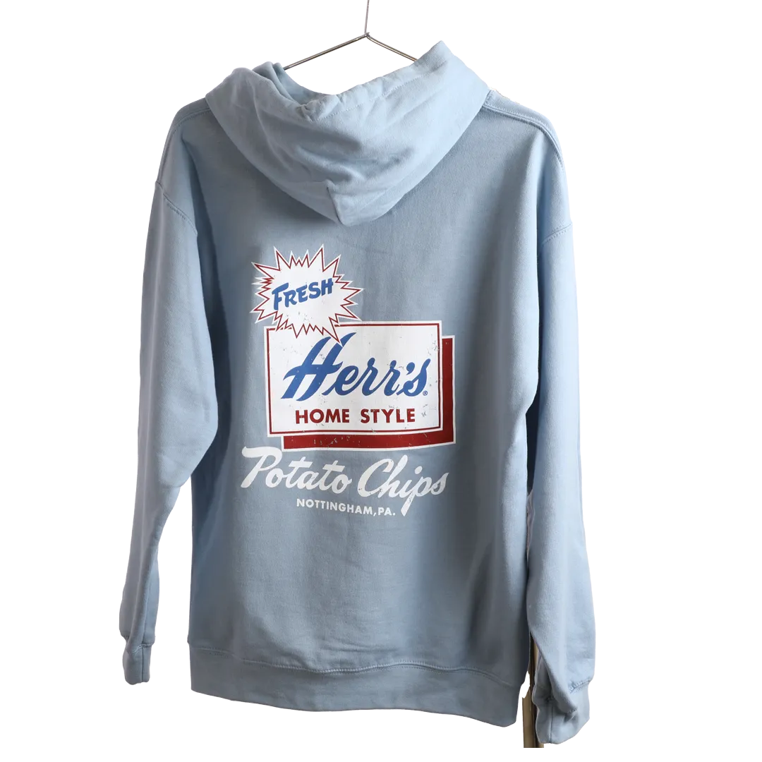 Herrs hoodie med chipsmotiv