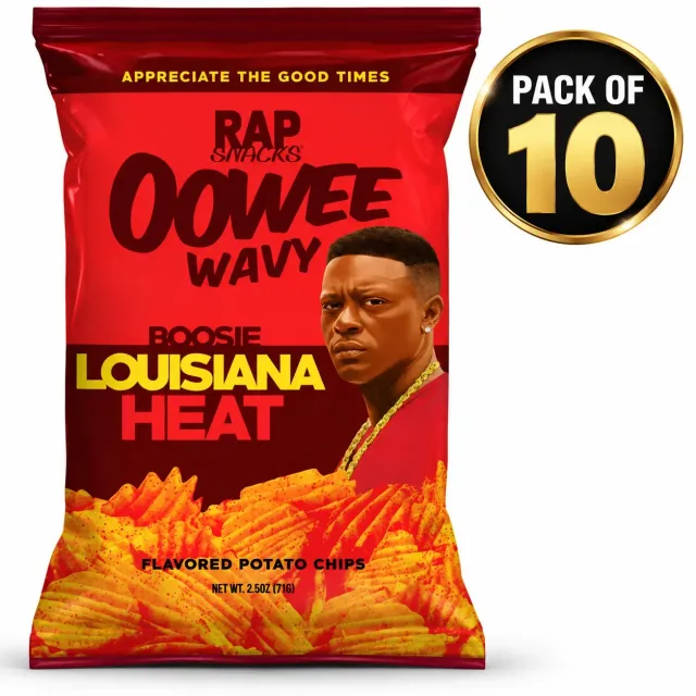 Rap Snacks Lil Boosie Louisiana Heat wavy chips