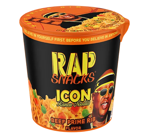 Rap Snacks E-40 Icon ramen oxe 12-pack prime rib