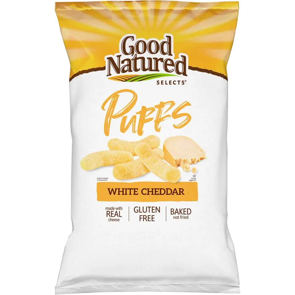 Herrs Good Natured Selects White Cheddar ostbågar