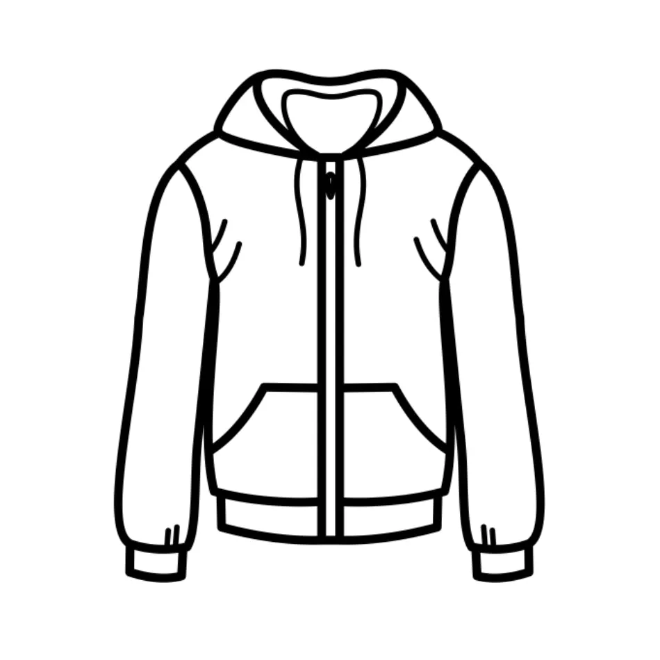 Chomps Vuori Logo Full Zip sweatshirt med dragkedja