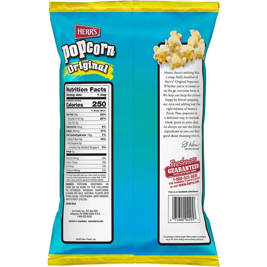 Herrs Original popcorn smörsmak