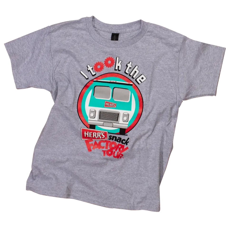 Herr's I Took The Tour t-shirt barn grå bomull