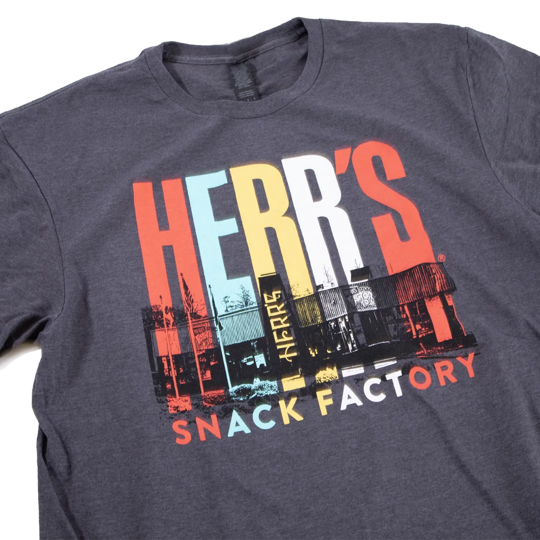 Herr's Snack Factory t-shirt mörkgrå tryck