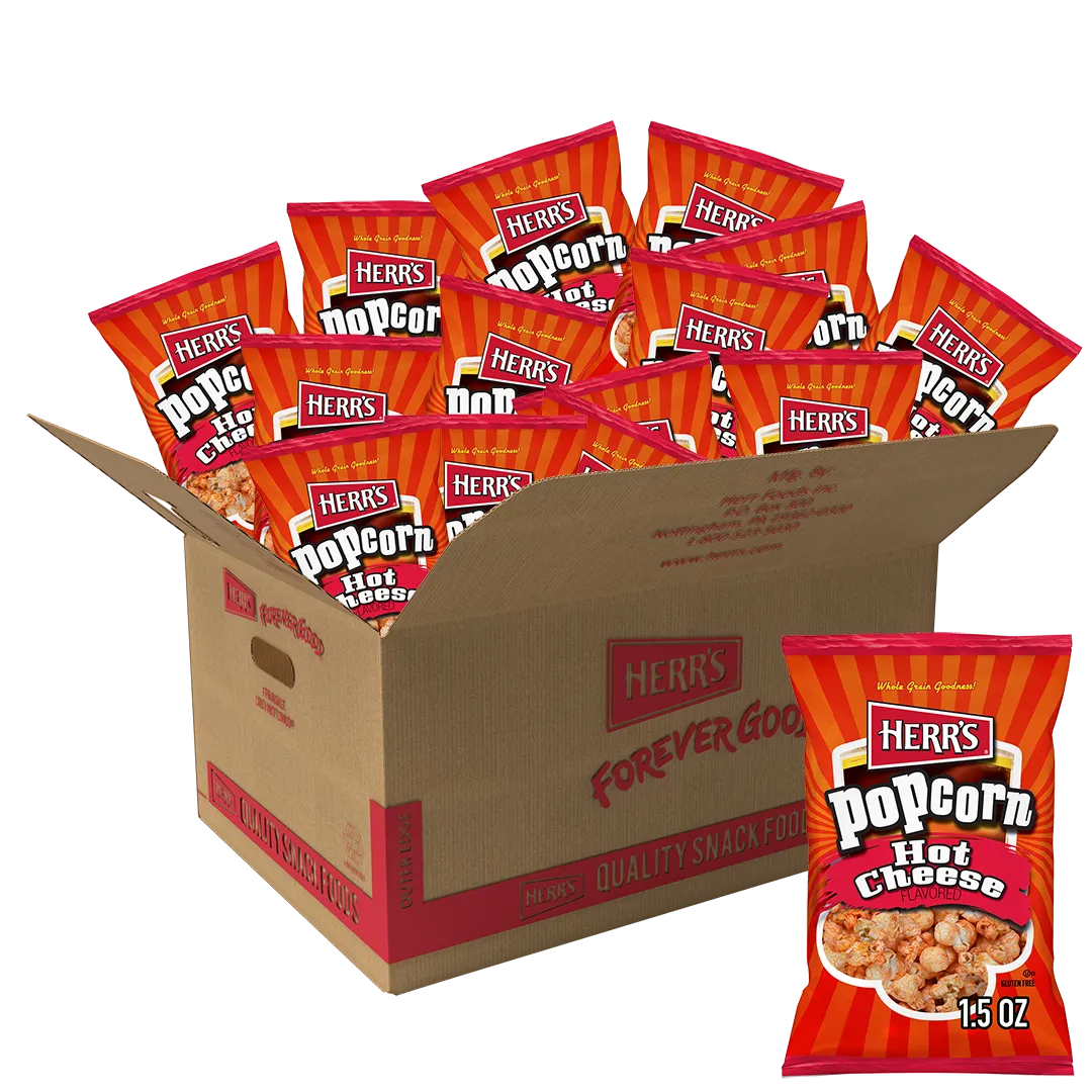 Herr's Hot Cheese Popcorn ostpopcorn med hetta