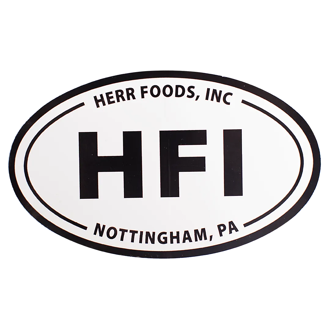 Herr's Vinyl Oval Sticker klistermärke