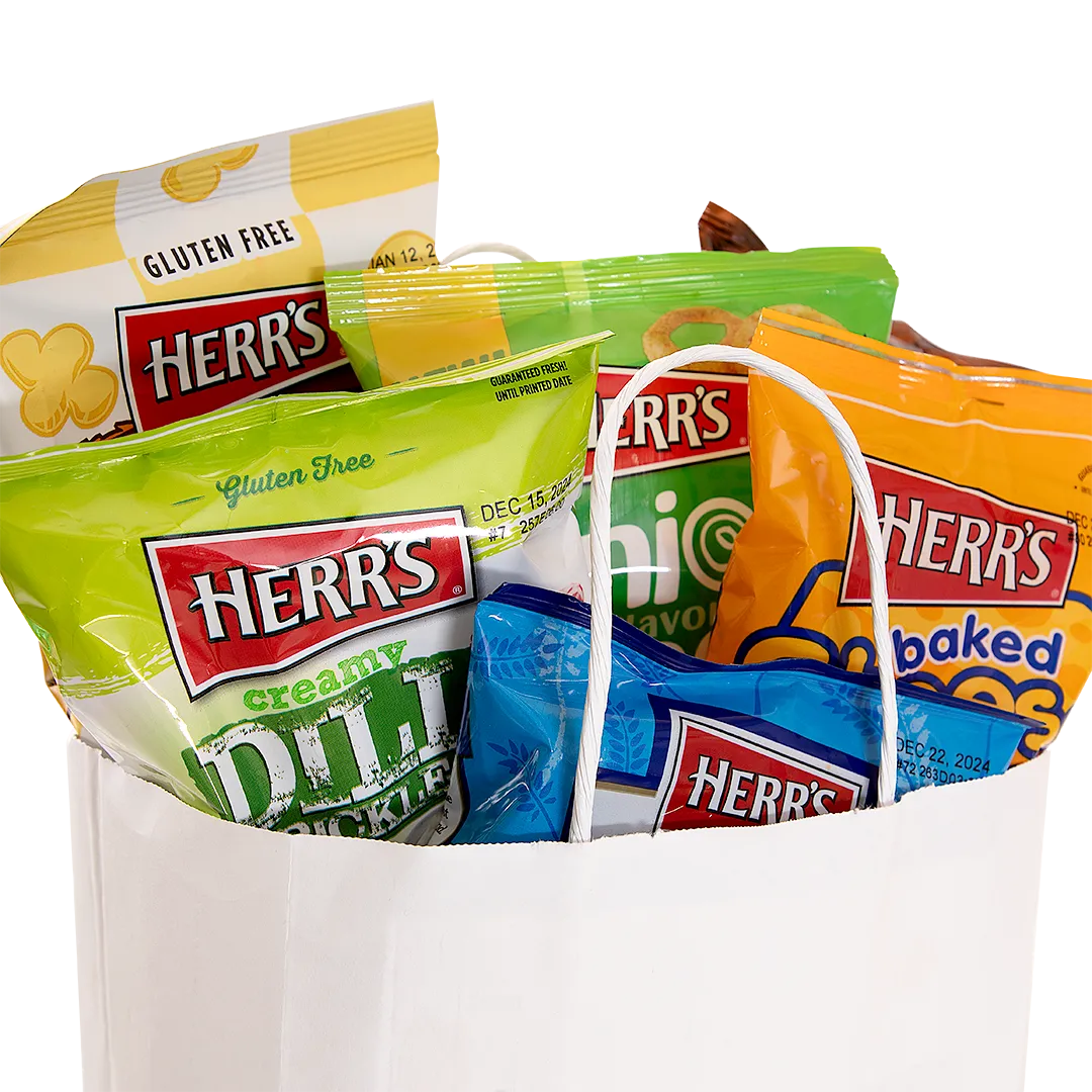Herr's Flavor Pack snacks presentpåse 10-pack mix