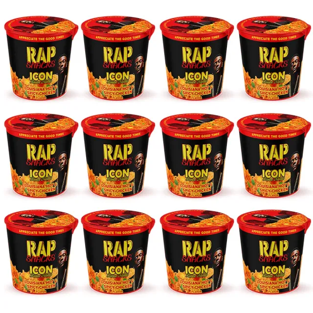 Rap Snacks Lil Boosie Louisiana Hot & Spicy Chicken ramen 12 koppar