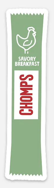 Chomps Die Cut klistermärken snacks