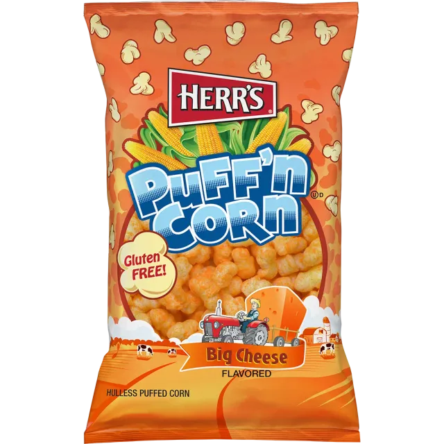 Herr's Big Cheese Puff'n Corn puffmajs