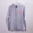 Herr's Full Zip Grey Hoodie huvtröja grå