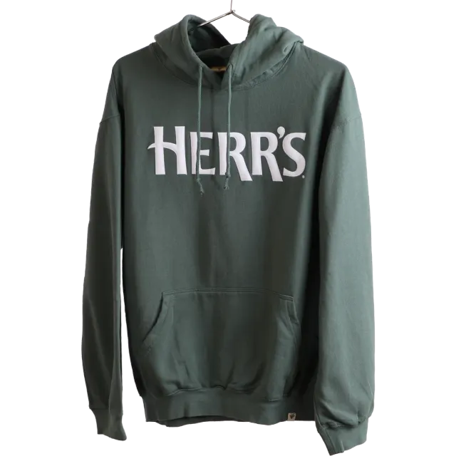 Herrs Hoodie huvtröja med vit logga