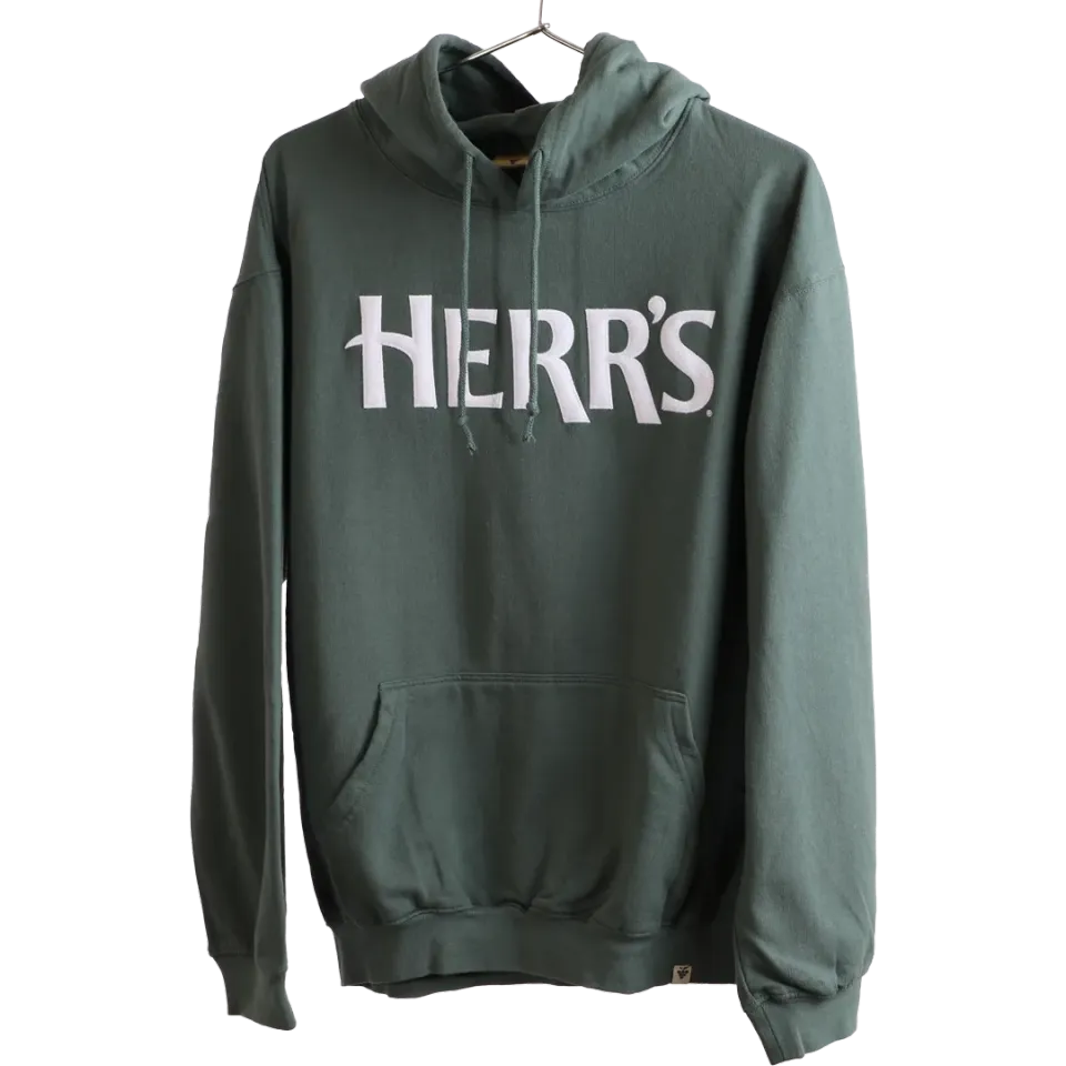 Herrs Hoodie huvtröja med vit logga