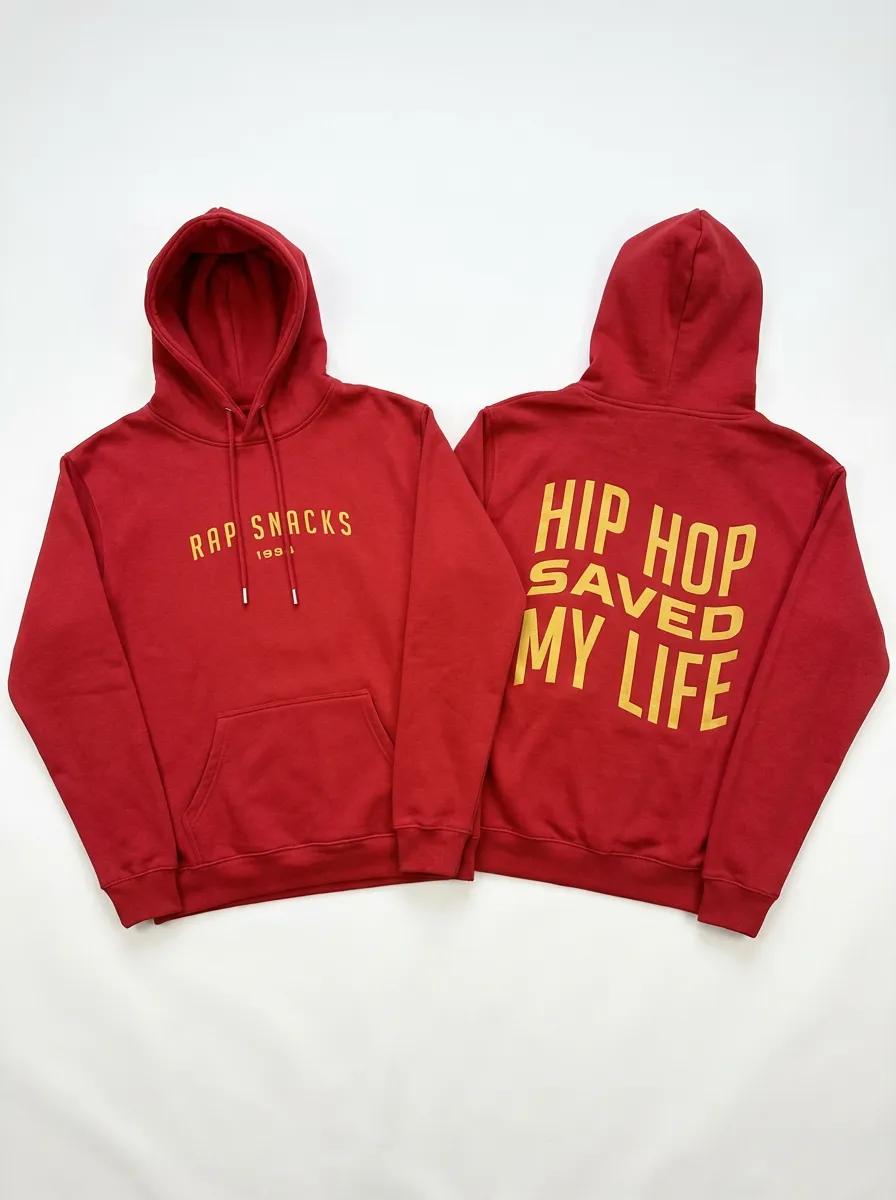 Rap Snacks Hip Hop Saved My Life hoodie bomull