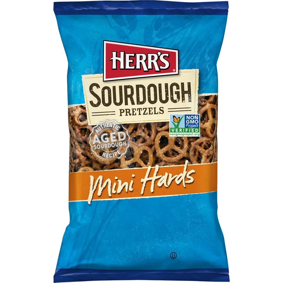 Herrs Sourdough Mini Hard Pretzels mini-pretzels med surdeg