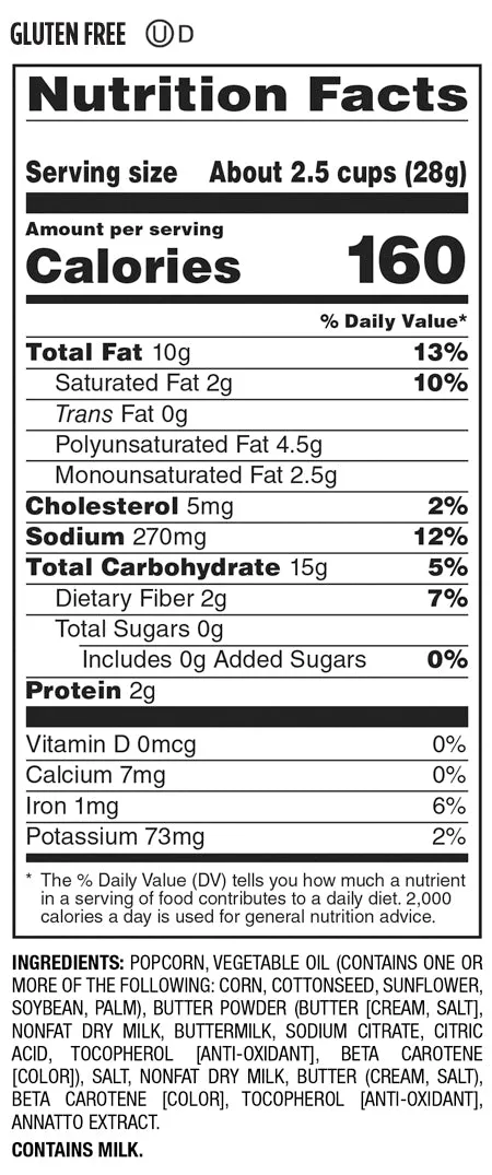Herrs Original popcorn smörsmak