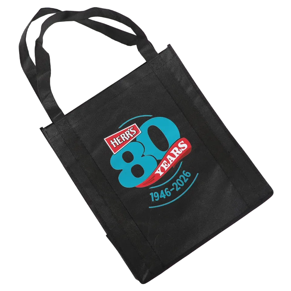 Herrs 80th Anniversary Tote Bag tygkasse, svart