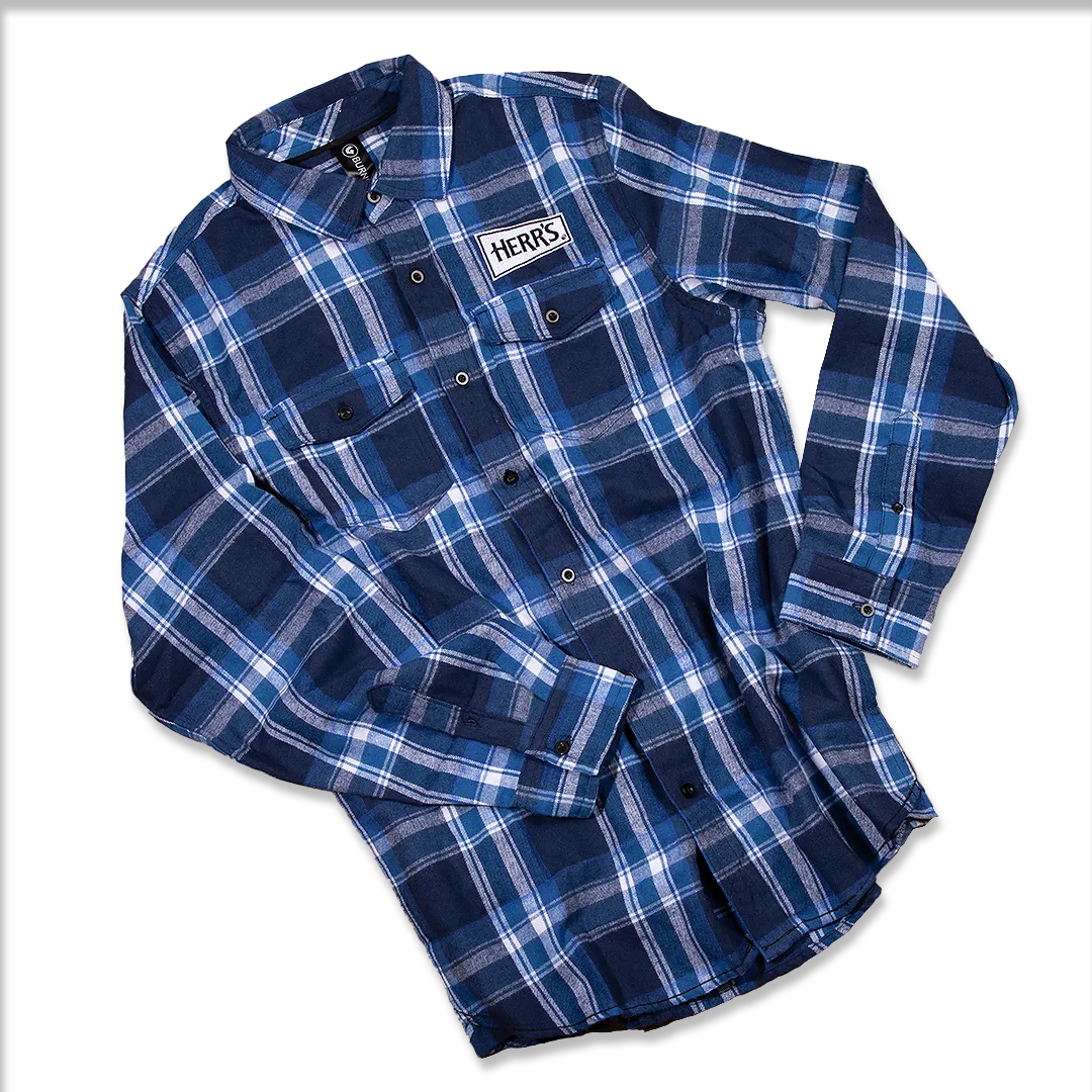 Herr's Burnside flanellskjorta varm bomullsmix