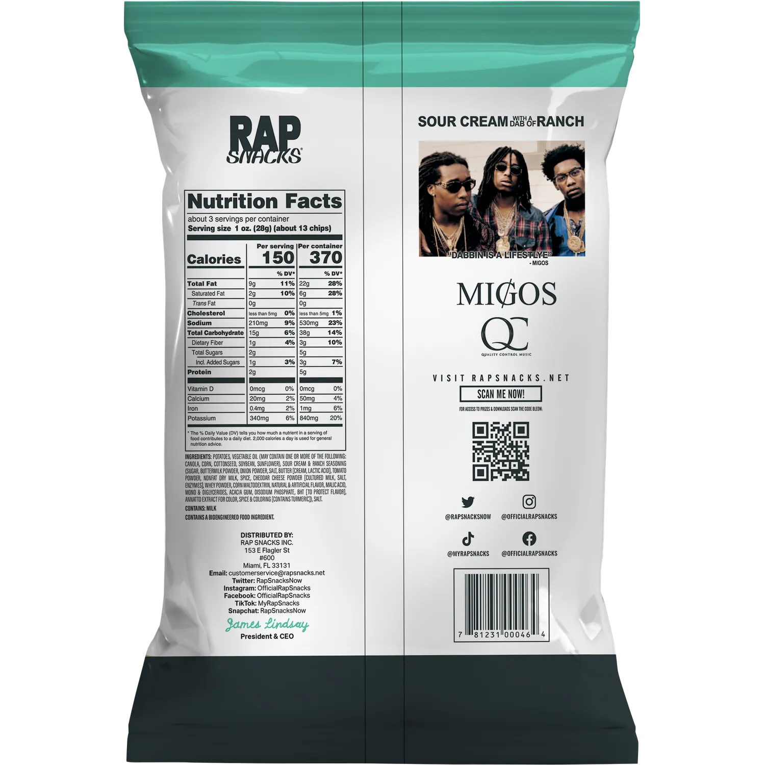 Rap Snacks Migos potatischips