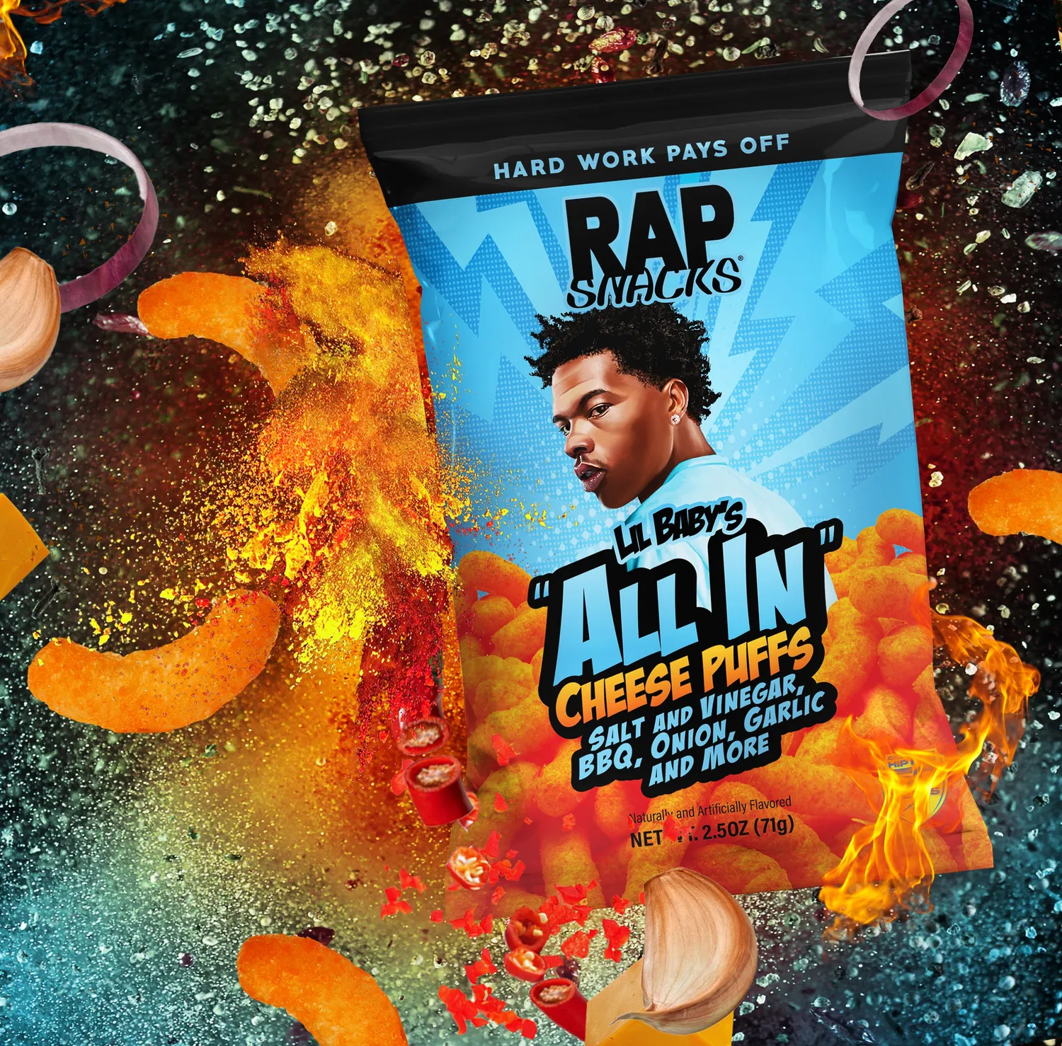 Rap Snacks All In Lil Baby ostpuffar salt kick
