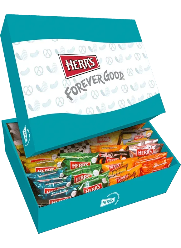 Herrs Decorative Boxes 38 snacksbox 1 oz blandade snacks