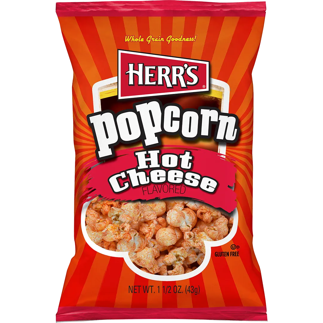 Herr's Hot Cheese Popcorn ostpopcorn med hetta