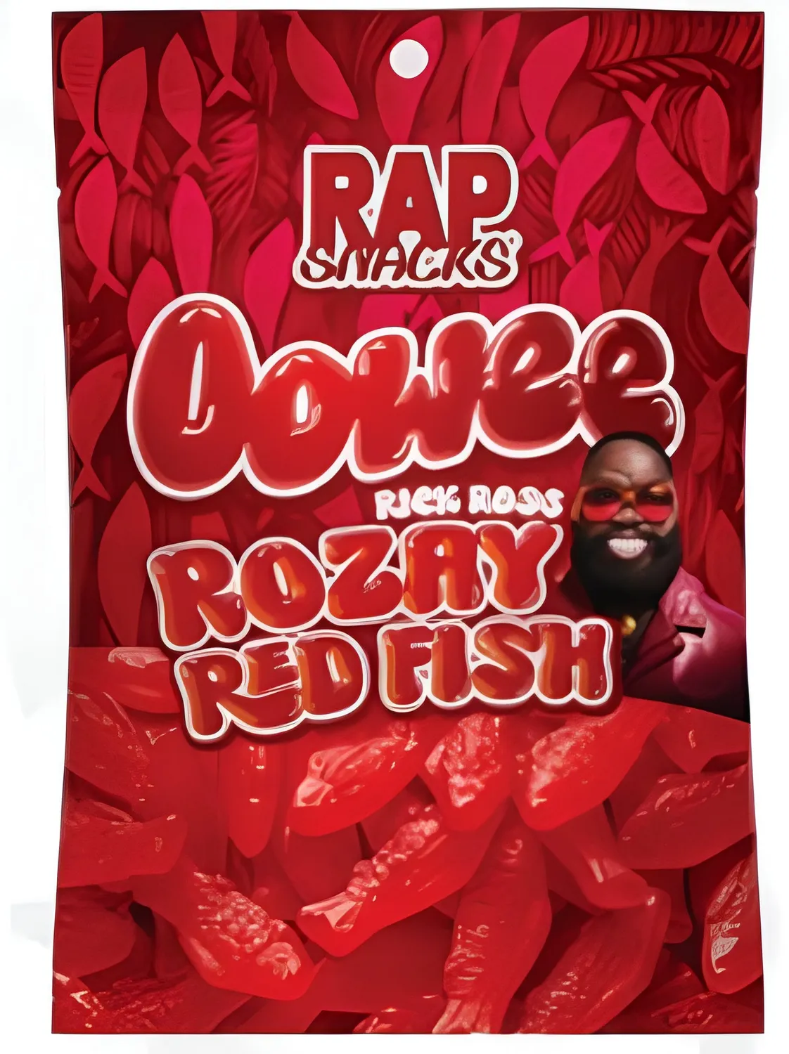 Rap Snacks Oowee Big Boss Rozay Red Fish vingummi fisksmak