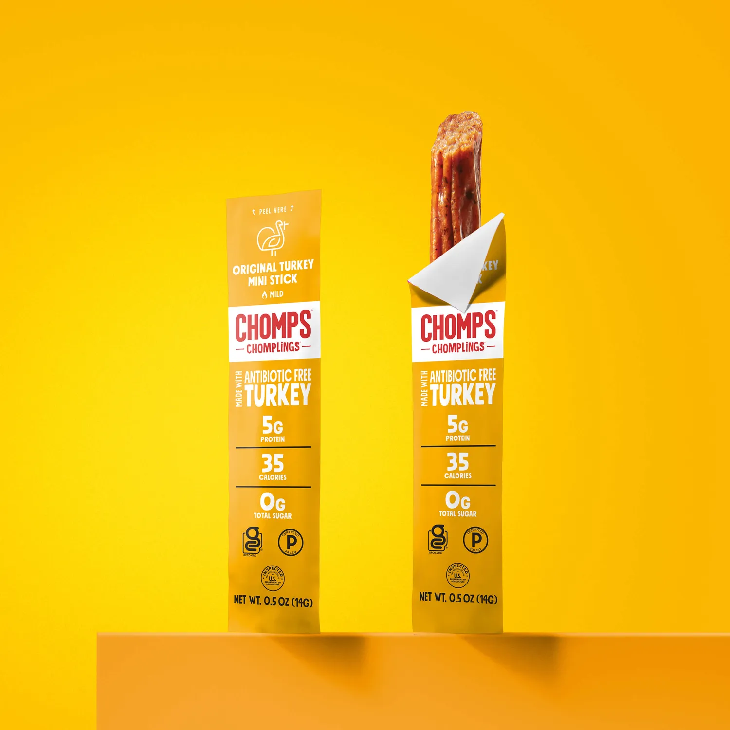 Chomps Chomplings Original Turkey jerky rökig