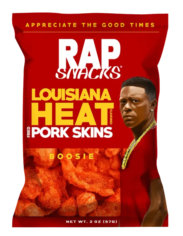 Rap Snacks Boosie Louisiana Heat fläsksvålar