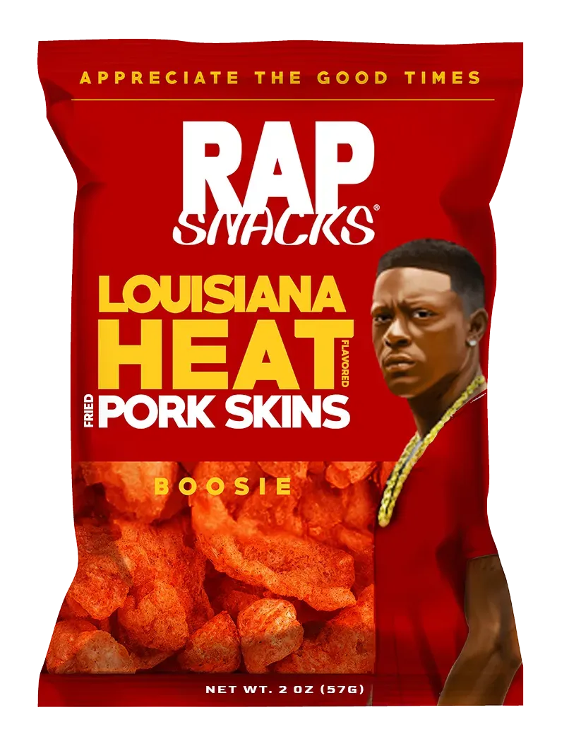 Rap Snacks Boosie Louisiana Heat fläsksvålar