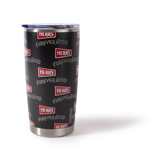 Herr's Forever Good Travel Tumbler resemugg med lock