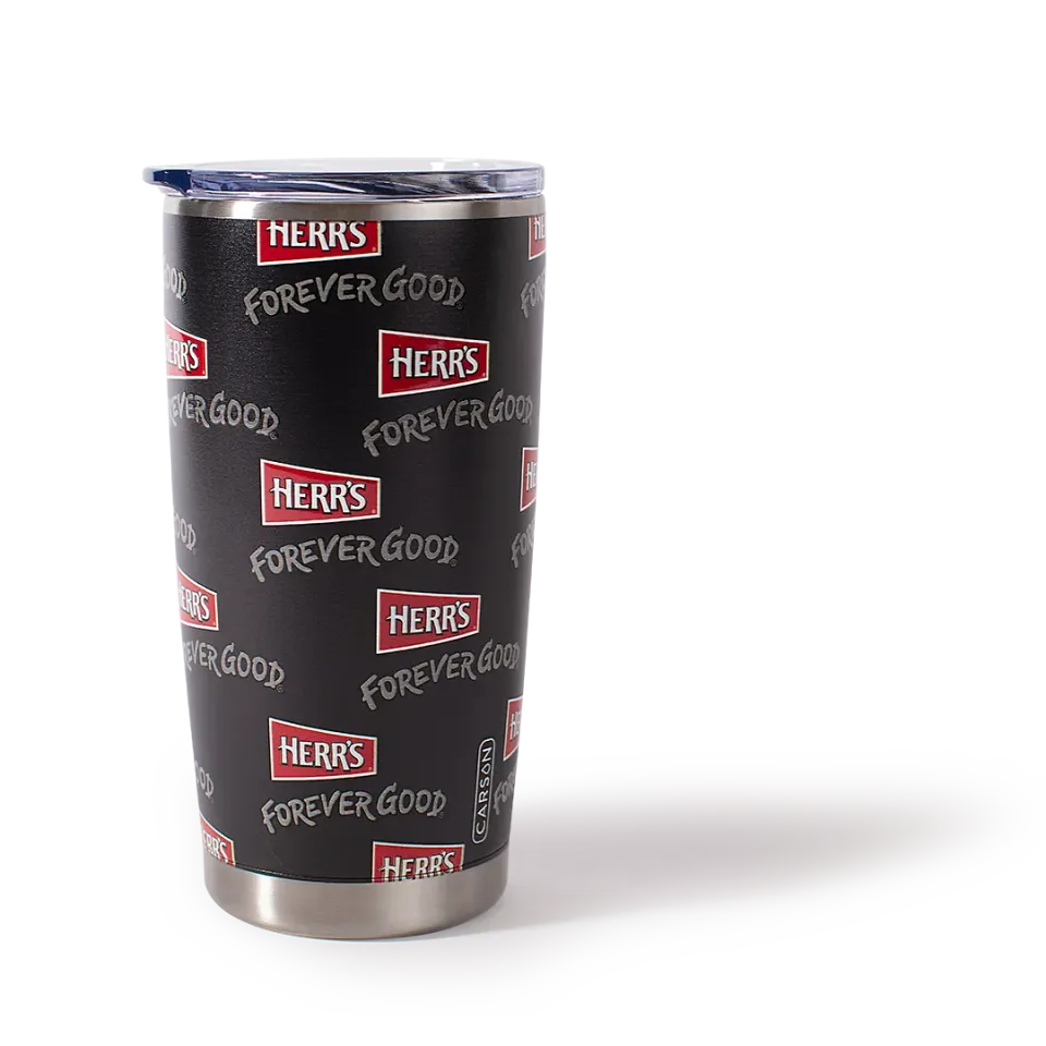 Herr's Forever Good Travel Tumbler resemugg med lock